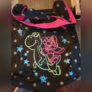 Mario and yoshi tote bag
